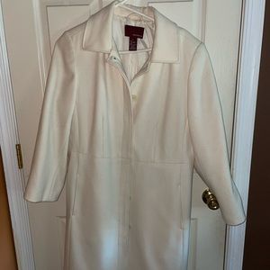 Merona white trench coat